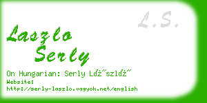 laszlo serly business card